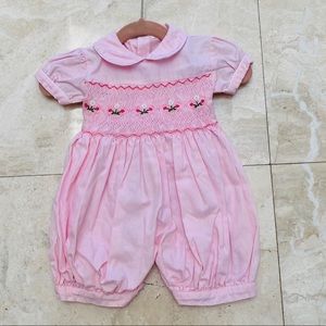 Pink Romper- cotton 6 month